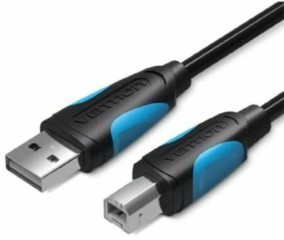 Vention USB 2.0 A kištukinis USB-B kištukinis spausdintuvo kabelis Ventiliacija VAS-A16-B500 5m Juodas PVC