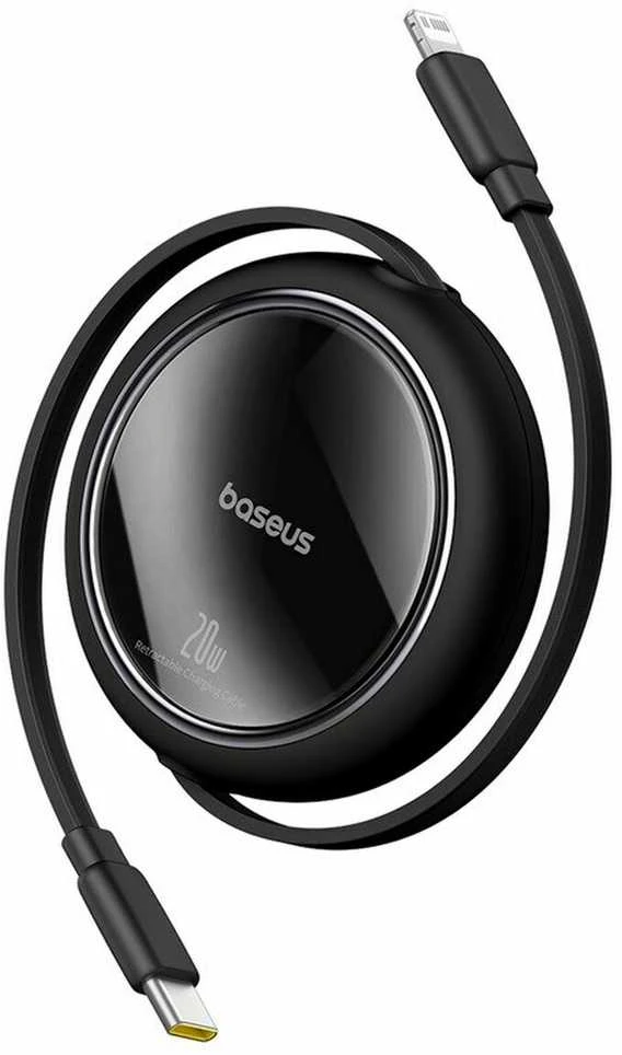 USB kabelis Baseus Free2Pull USB-C iki iP 20W 1m (juodas)