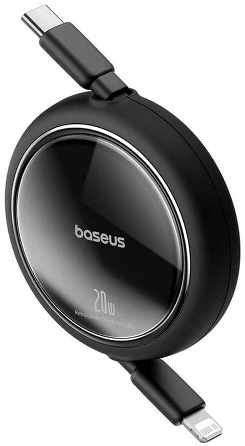 USB kabelis Baseus Free2Pull USB-C iki iP 20W 1m (juodas)
