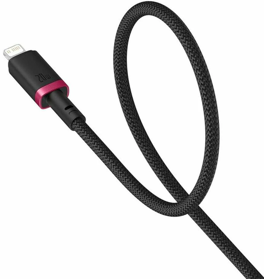 Baseus Dura Type C fast charging cable for iP 20 W 1 m Juodas, Raudona