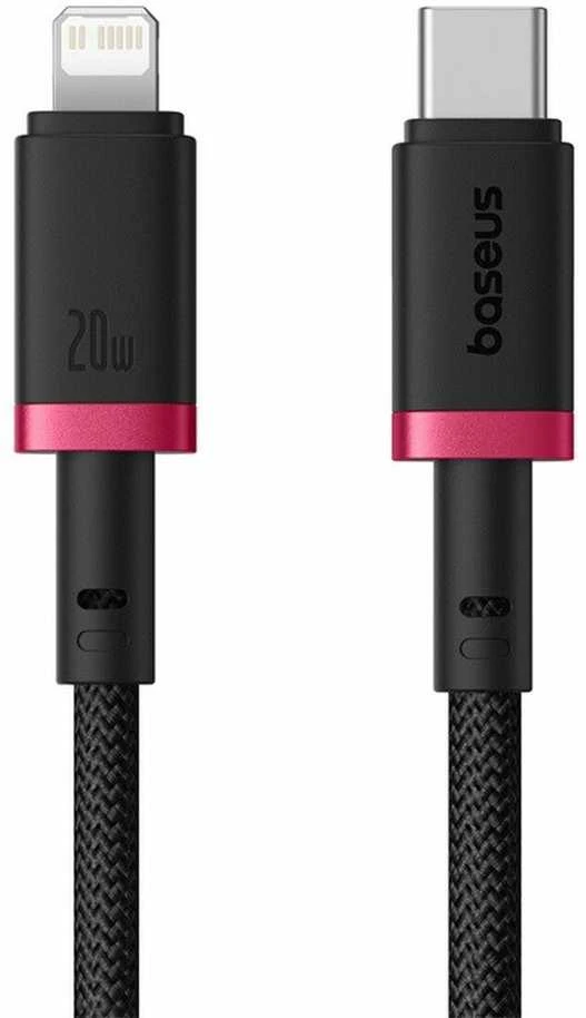 Baseus Dura Type C fast charging cable for iP 20 W 1 m Juodas, Raudona