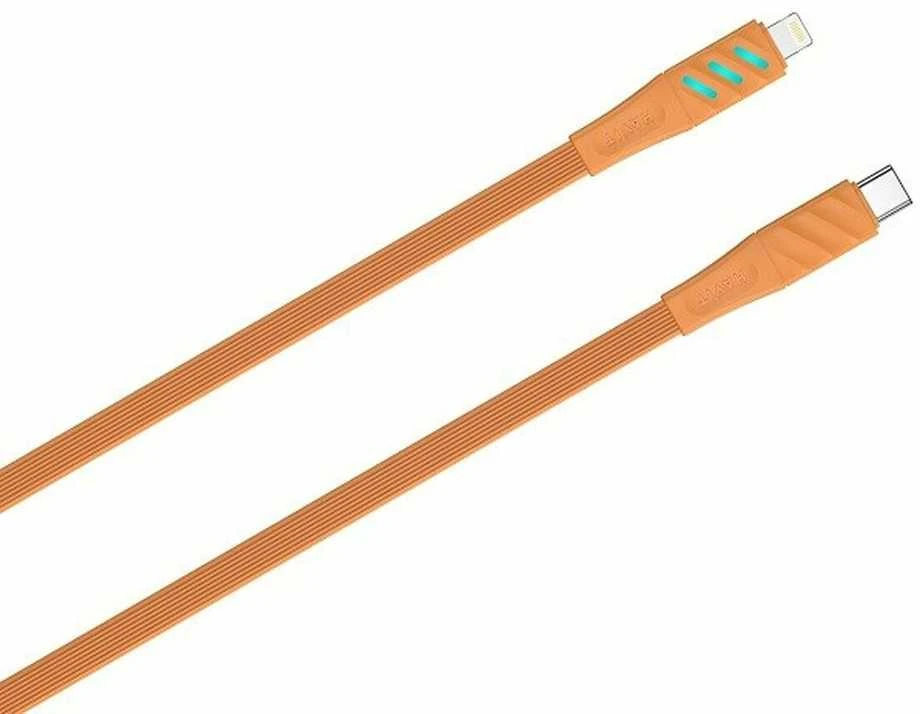Havit CB6255 - C tipo USB įkrovimo laidas iki Lightning, 1 m (oranžinis)