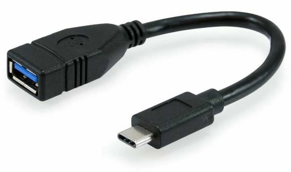 Adapteris USB Equip USB-A - USB-C Juodas (133455)