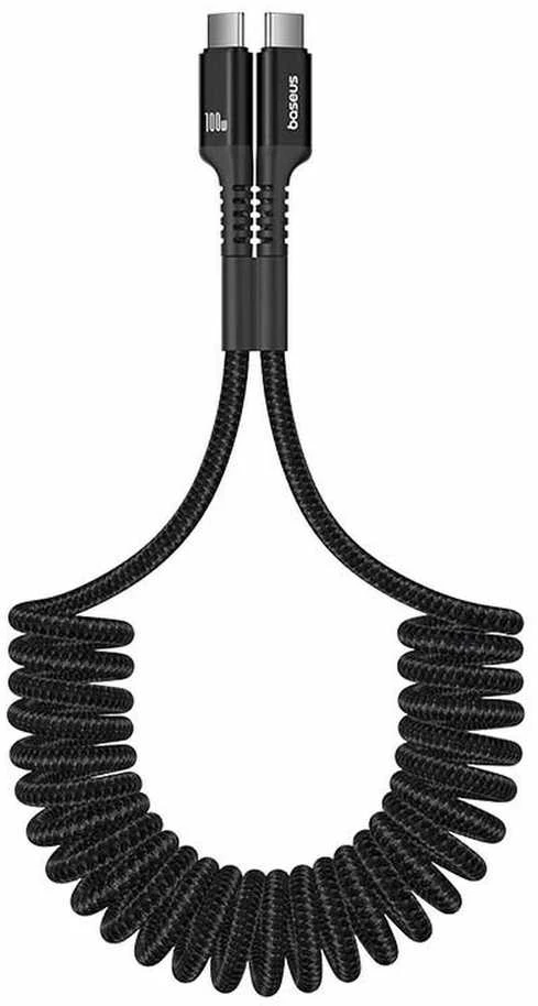 Greito įkrovimo laidas USB-C į USB-C Baseus Fish-Eye 100W, 1m (juodas)