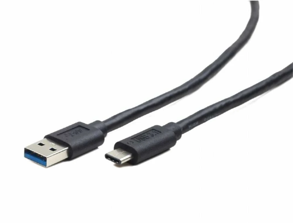 Laidas GEMBIRD USB 3.0 type C(AM/CM) 0.1m, juodas