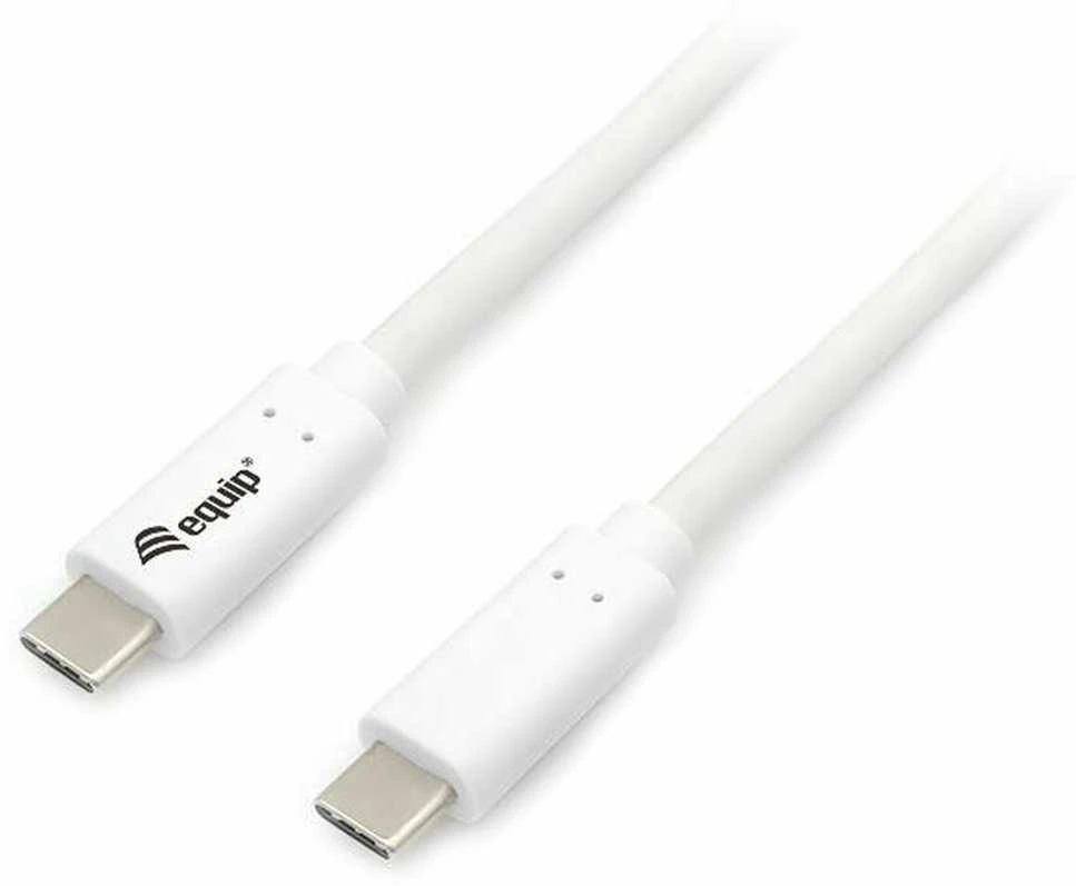 USB kabelis Equip USB-C - USB-C 2 m Balta (128362)