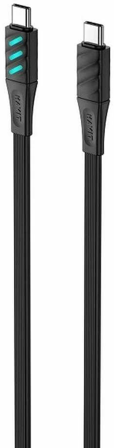 Havit CB6254 – USB Type C į USB Type C įkrovimo laidas, 1 m (juodas)
