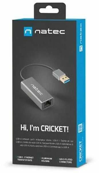 Lanberg NATEC LAN adapteris USB 3.0 > 1x RJ45 1GB ant kabelio