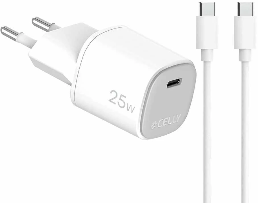 CELLY UP TC 1 USB-C 25W + C-C laidas