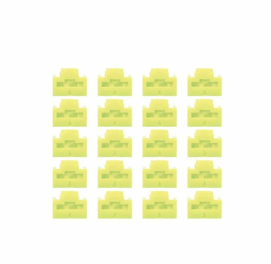 Tinklo Priedas - LINDY RJ45 Prievado Blokatorius, ABS Žalias, 20 vnt.