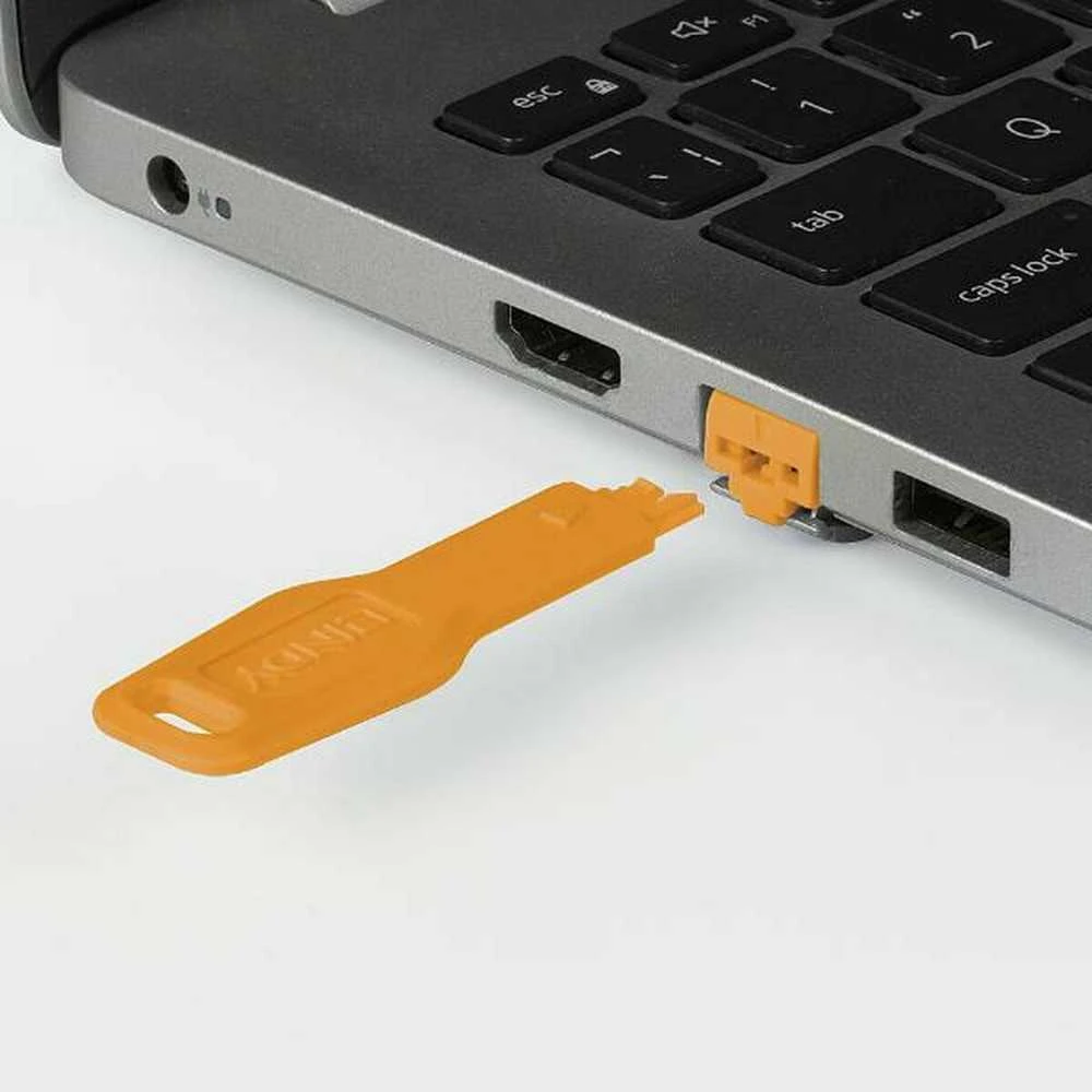 Tinklo Priedas - LINDY RJ45 Prievado Blokavimo Raktas 20x74,55x5,9 mm ABS Oranžinis