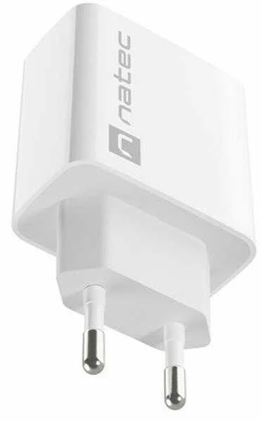 NATEC USB įkroviklis Ribera USB-A 18W baltas