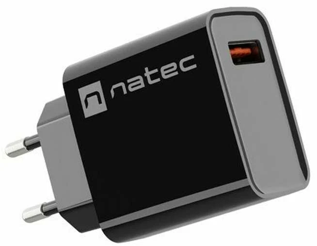 Natec Ribera įkroviklis su oranžine USB jungtimi