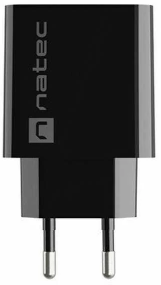 NATEC USB Charger Ribera USB-A 18W juodas