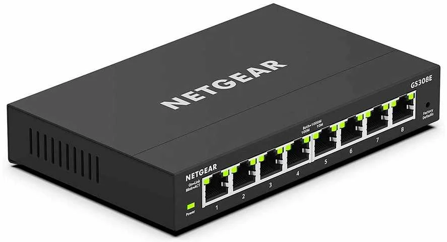 Šakotuvas Netgear GS308E 8-PORT PLUS SWITCH - UNMANAGED PLUS GIGABIT ETHERNET