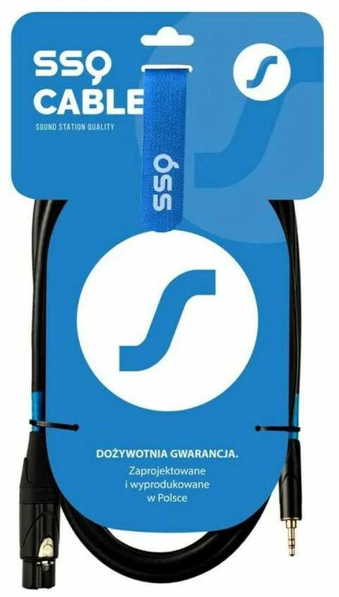 sound station quality (ssq) SSQ XLRMi0,5 - XLR moteriškas - stereo lizdas 3,5 mm kabelis, 0,5 m