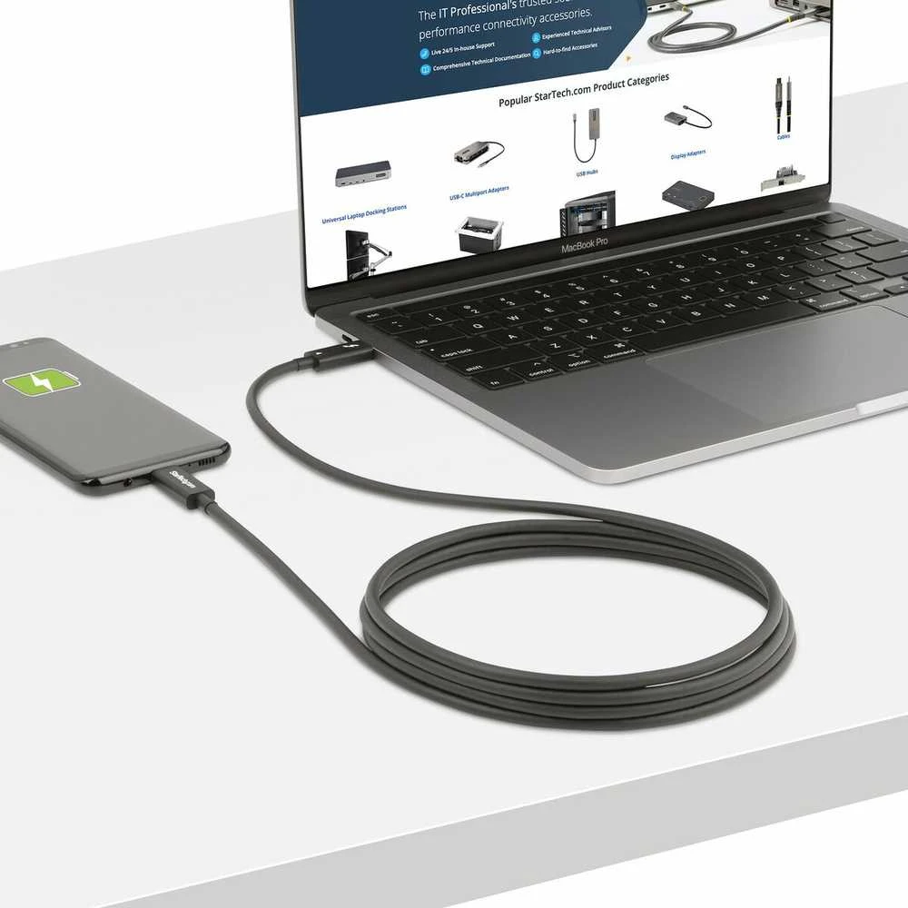 StarTech 6FT (2M) THUNDERBOLT CABLE / SERTIFIKUOTAS TB4 / USB4 SUDERINAMAS