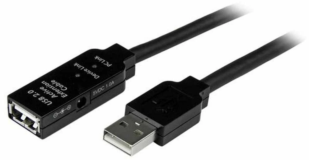 USB laidas Startech USB2AAEXT35M Juoda