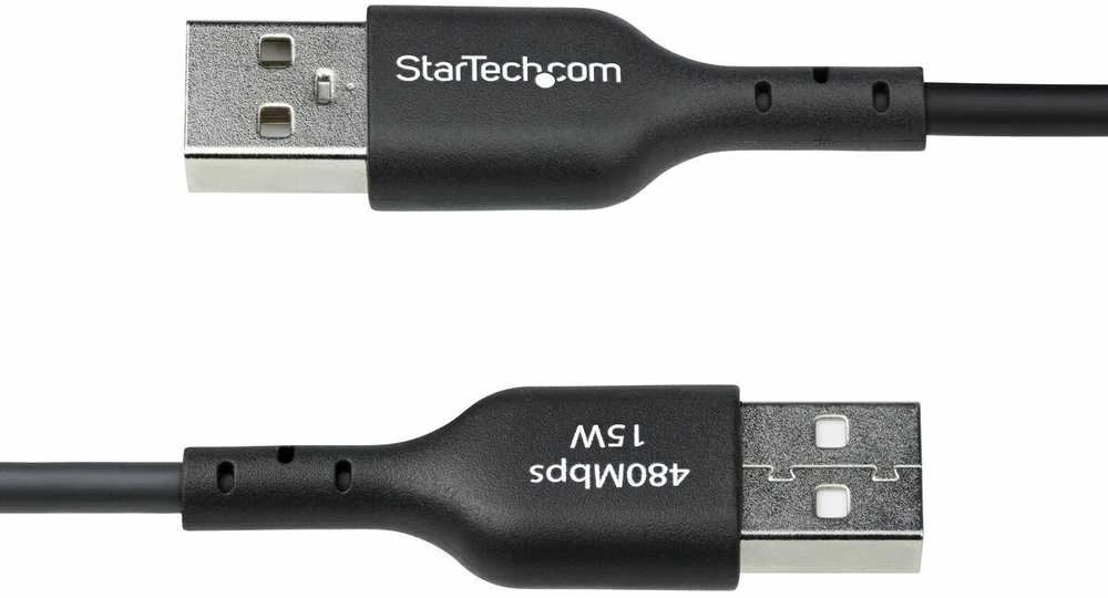 „StarTech“ 1 m USB-A į USB-C kabelė, juoda/laidas, USB 2.0 duomenų perdavimas