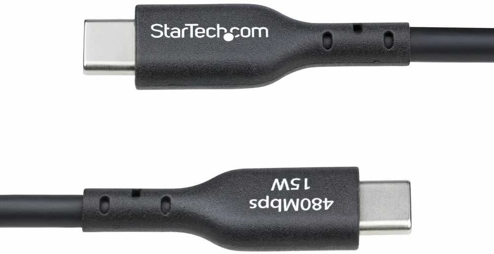 Kabelis USB StarTech USB-A - USB-C 3 m Juodas (USB2AC3MNC)