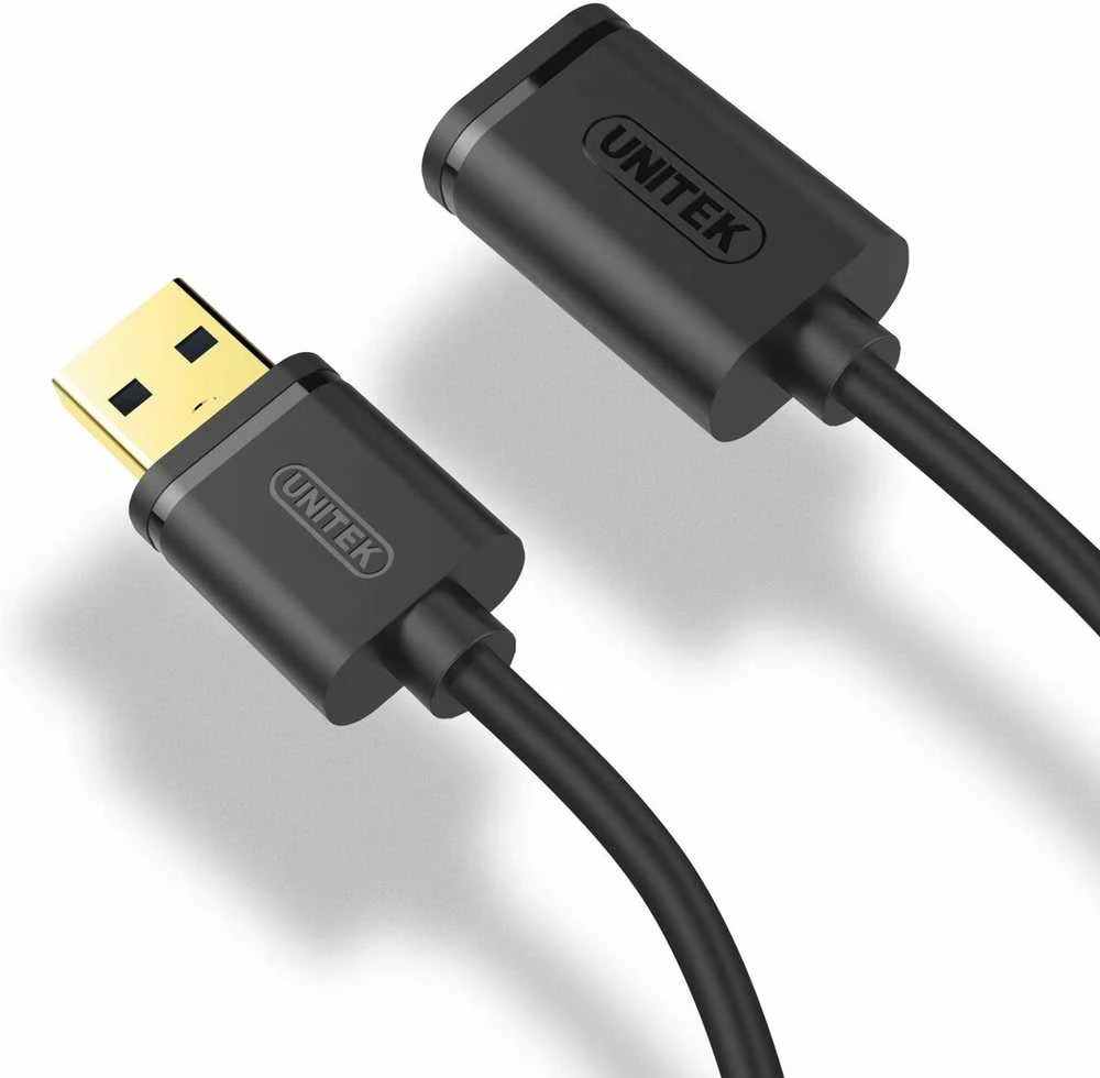 UNITEK Y-C457GBK Unitek USB plėtinio keitiklis USB3.0 AM-AF, 1,0m Y-C457GBK