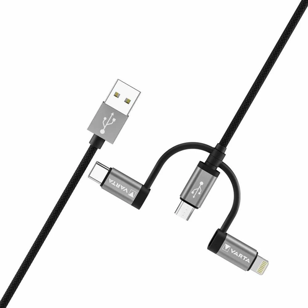 Varta 3in1 Speed Charge & Sync Cable 57937 laidas