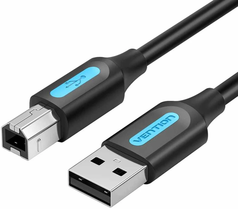 Vention USB 2.0 A - B kabelis COQBJ 2A 5m Juodas PVC