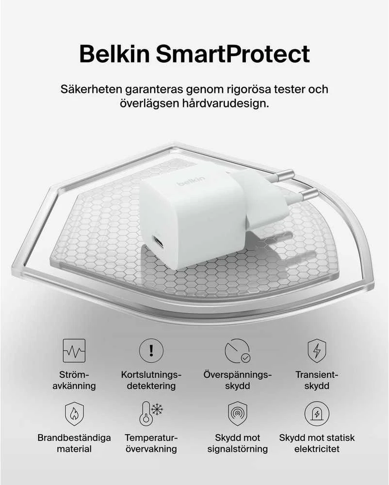Įkroviklis Belkin BOOSTCHARGE USB-C PD 25W Baltas (WCA012KQWH)