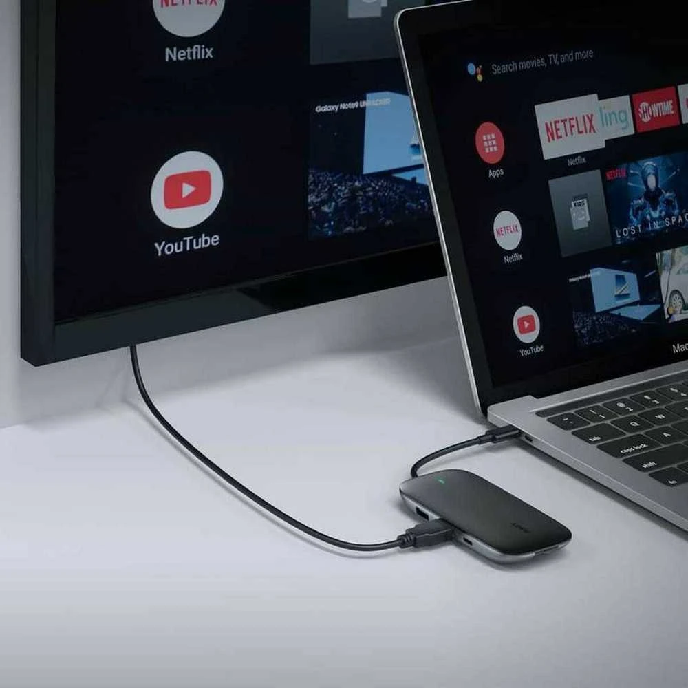 Aukey 8 Port USB 3.0 Type-C Hub CB-C71 Juodas