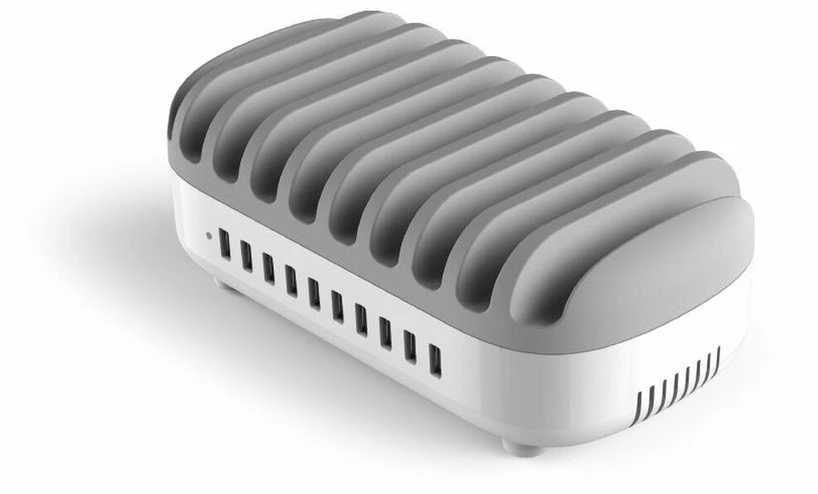 Įkroviklis Compulocks c10 Ports USB įkrovimo dokas su UK kištuku - Įkrovikis stotelė - 120 vatų - 2,4 A - 10 išvesties prievadų (USB) - Didžioji Britanija