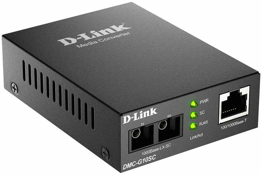 D-LINK DMC-G10SC/E Gigabit Ethernet Konverter 1000Mbit/s TP (RJ-45) zu 1000Mbit/s LX (SC-Duplex) (10 km)