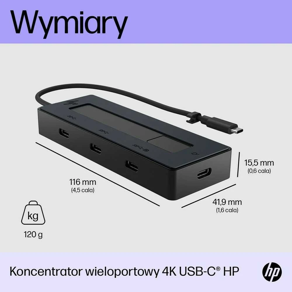 Hewlett Packard (HP) HP 4K USB-C kelių prievadų šakotuvas