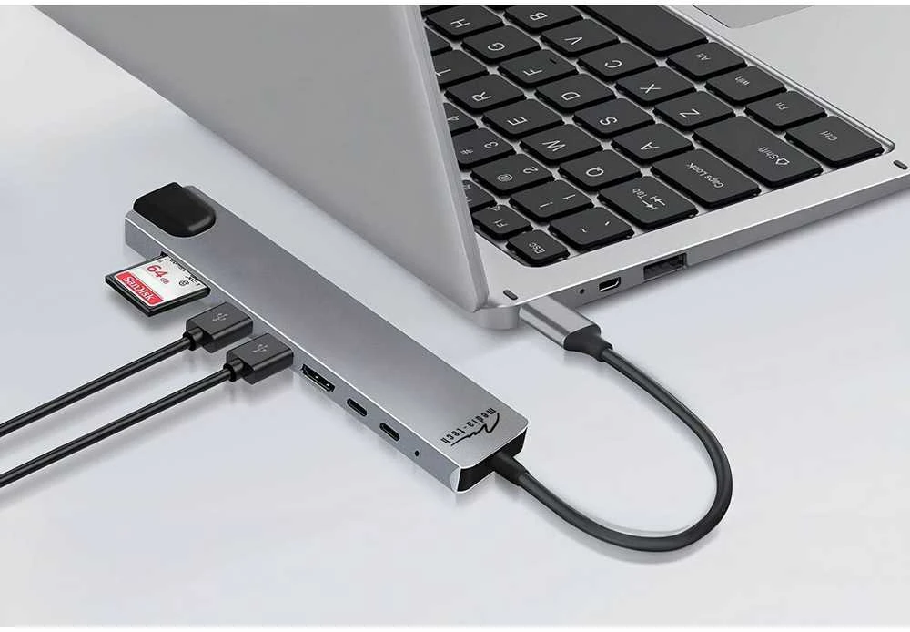USB adapteriai – MEDIA-TECH 8-in-1 Giga LAN MT5046