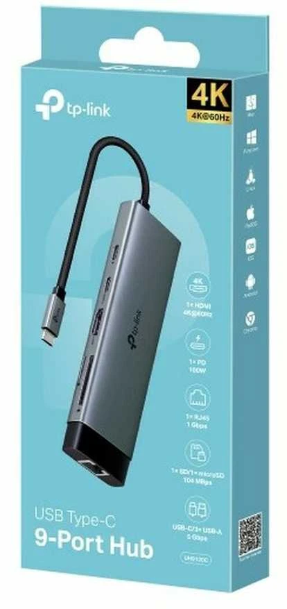 TP-LINK UH9120C USB 3.0 Type-C iki 2,5 Gigabit Ethernet tinklo adapteris | TP-LINK