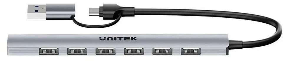 Unitek H1209AGY01 USB-A 5Gbps 7in1 USB šakotuvas