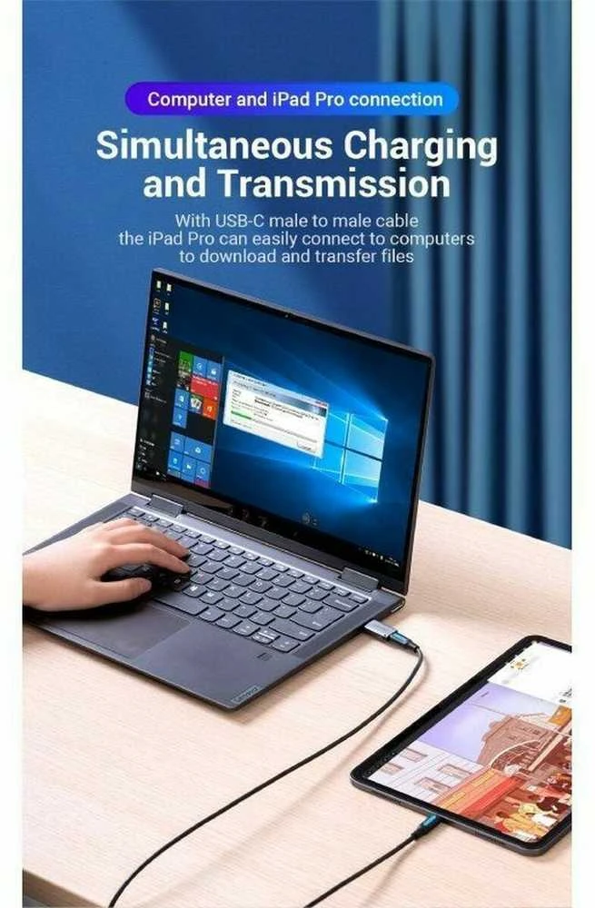 „Vention“ USB 3.0 kišeninis į USB-C kišeninį adapteris, pilko aliuminio lydinio tipo