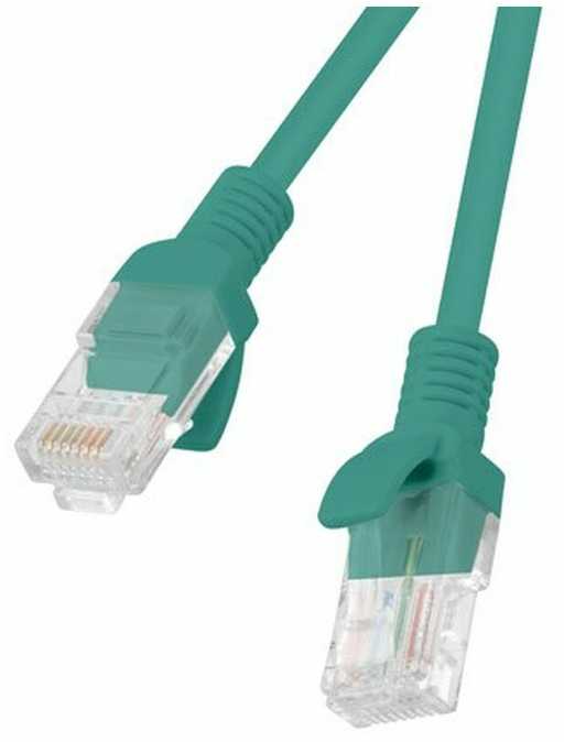 Lanberg 10-Pack Patchcord kat.5e UTP 2m žalia Fluke Passed