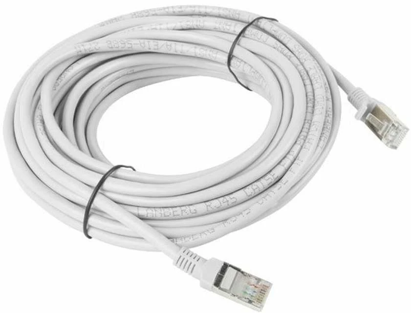 LANBERG PCF5-10CC-1000-S Patchcord RJ45 kat. 5e FTP 10m pilkas