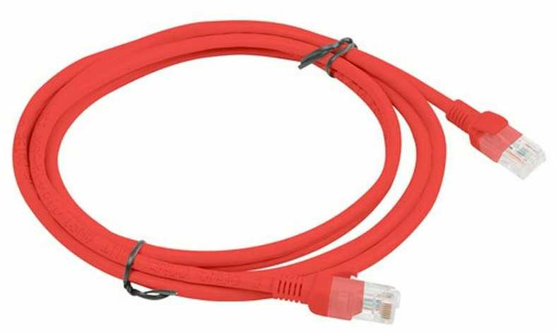 Lanberg 10-Pack Patchcord kat.5e UTP 2m raudona Fluke Passed