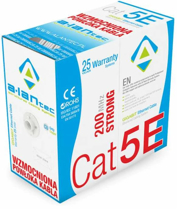 Tinklo kabelis - Alantec Kiu5 Str 305 m Cat5e U/UTP
