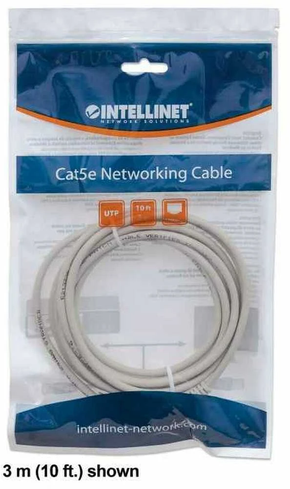 Intellinet 0.5m Cat6 tinklo kabelis 0,5 m U/UTP (UTP) Pilka