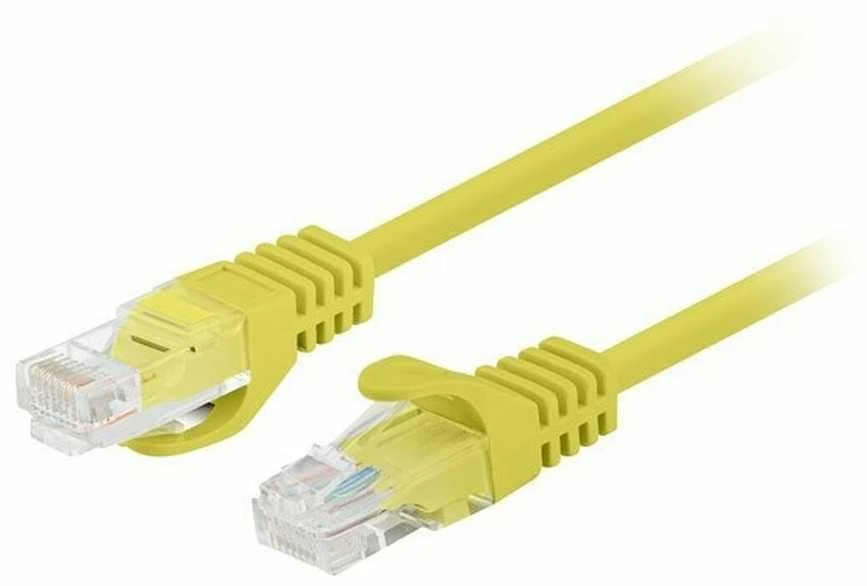 LANBERG Patchcord Cat.6 UTP 1m geltona 10 pak