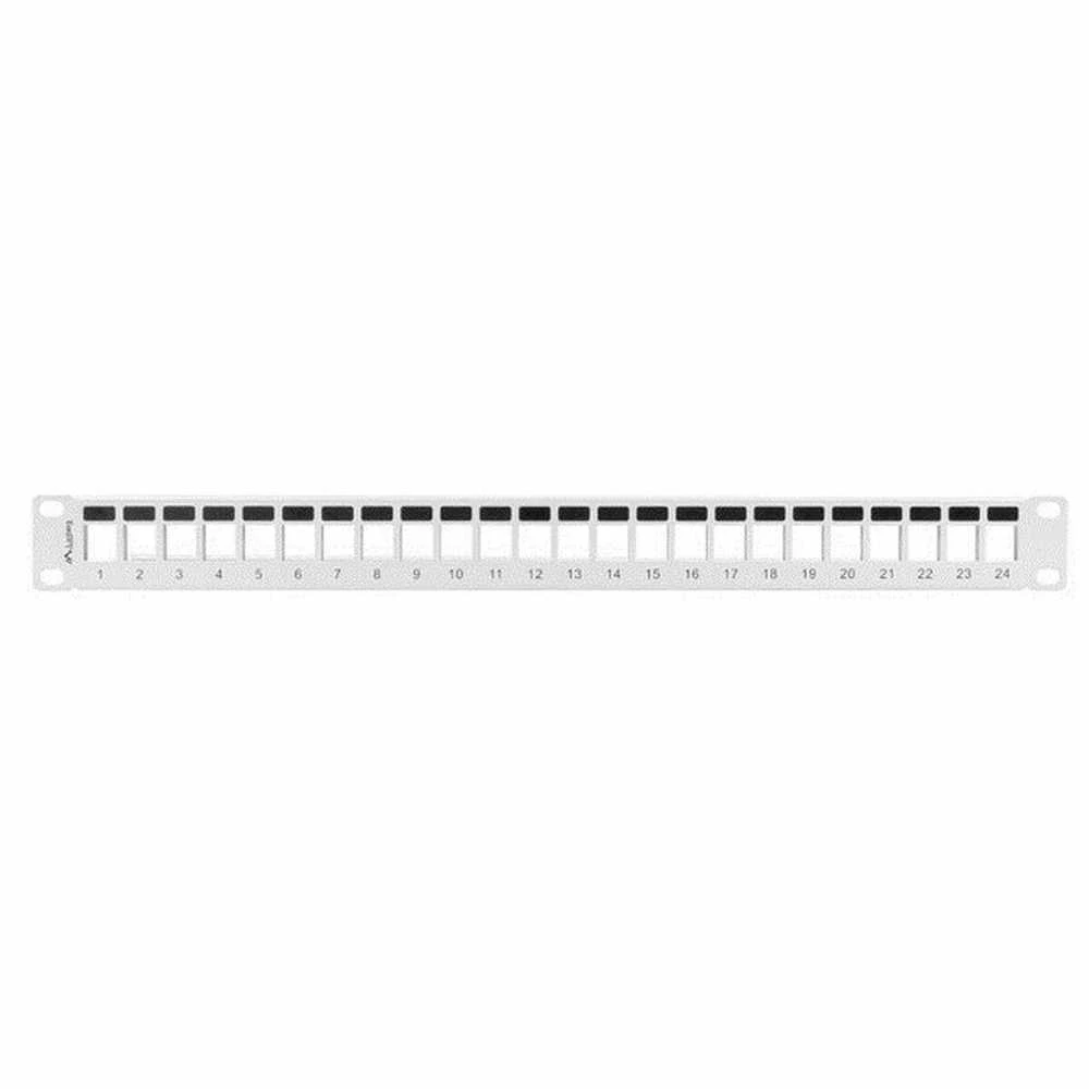 LANBERG PPKS-1024-S Keystone Patch Panel 19inch 24 port 1U pilka