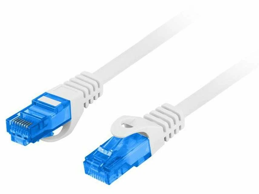 LANBERG patchcord kat.6A FTP LSZH CCA 0.5m pilkas