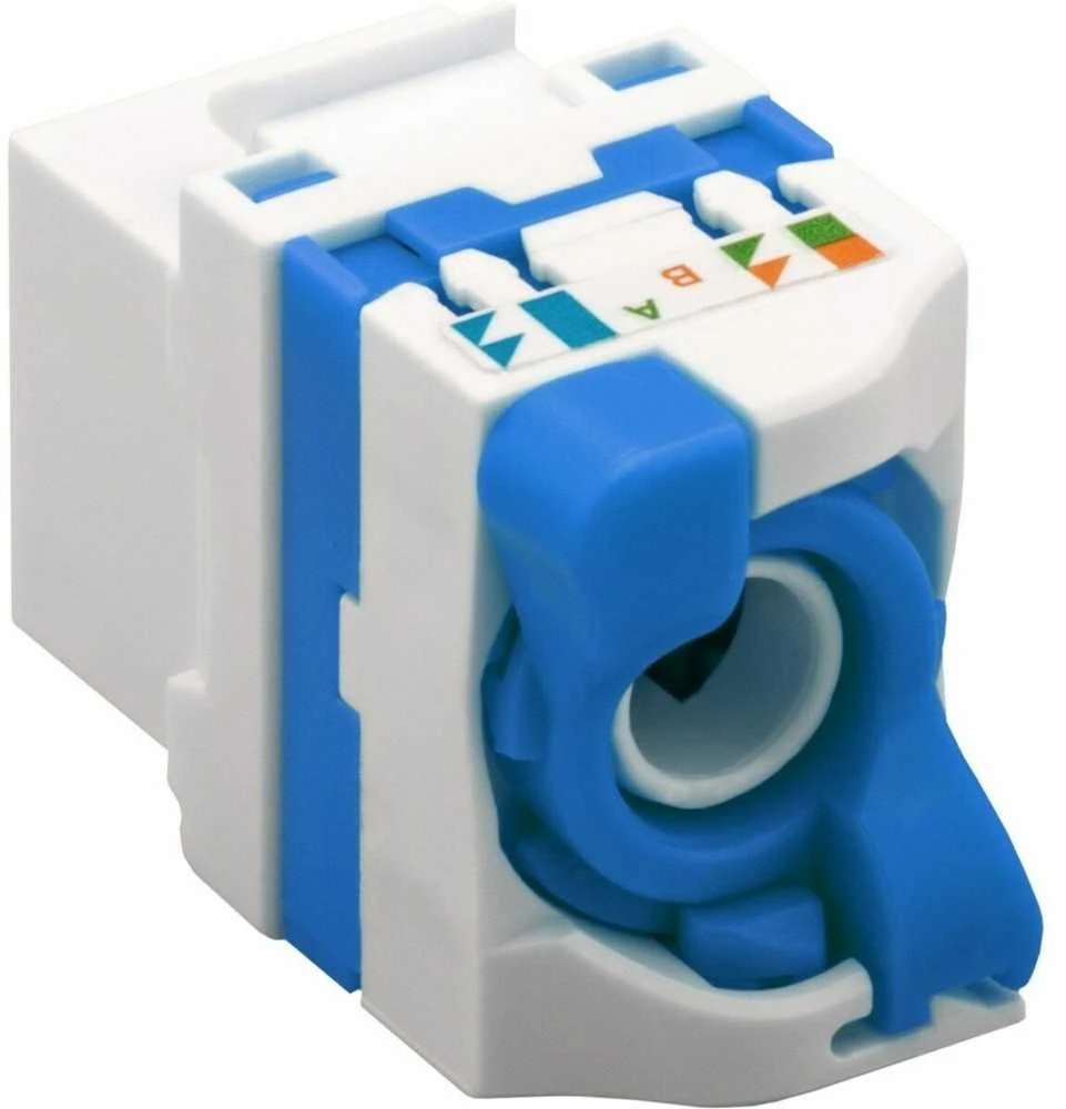 TECHLY CAT 6a KeyStone RJ45 Jack UTP neekranuotas įrankis be įrankių