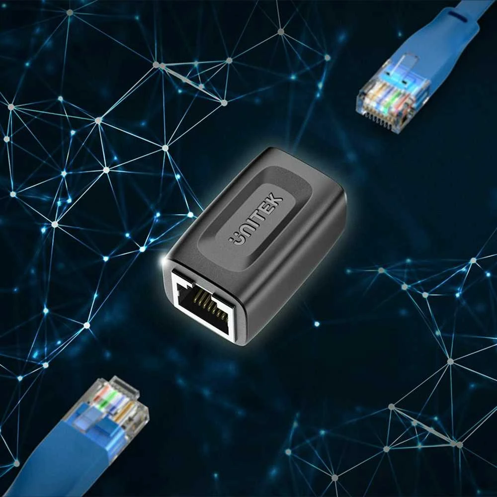 UNITEK A1026BK cable gender changer RJ-45 Juodas