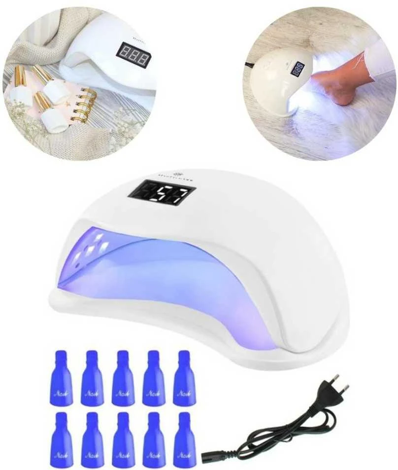 24 LED 48W UV nagų lempa + Beautylushh spaustukai