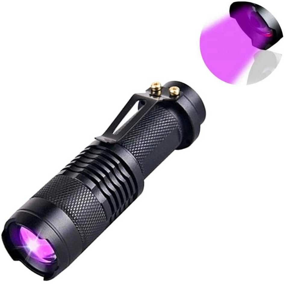 Aptel Taktinis Žibintuvėlis Su Stipriu UV Diodu