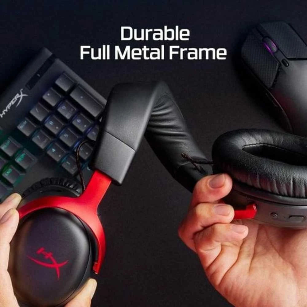 HP HyperX Cloud III belaidės žaidimų ausinės su mikrofonu