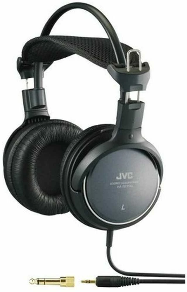 HiFi ir TV ausinės JVC HA-RX700E su Aukštos kokybės garso atkūrimu,"deep bass sound", 3,5m laidas, juodos